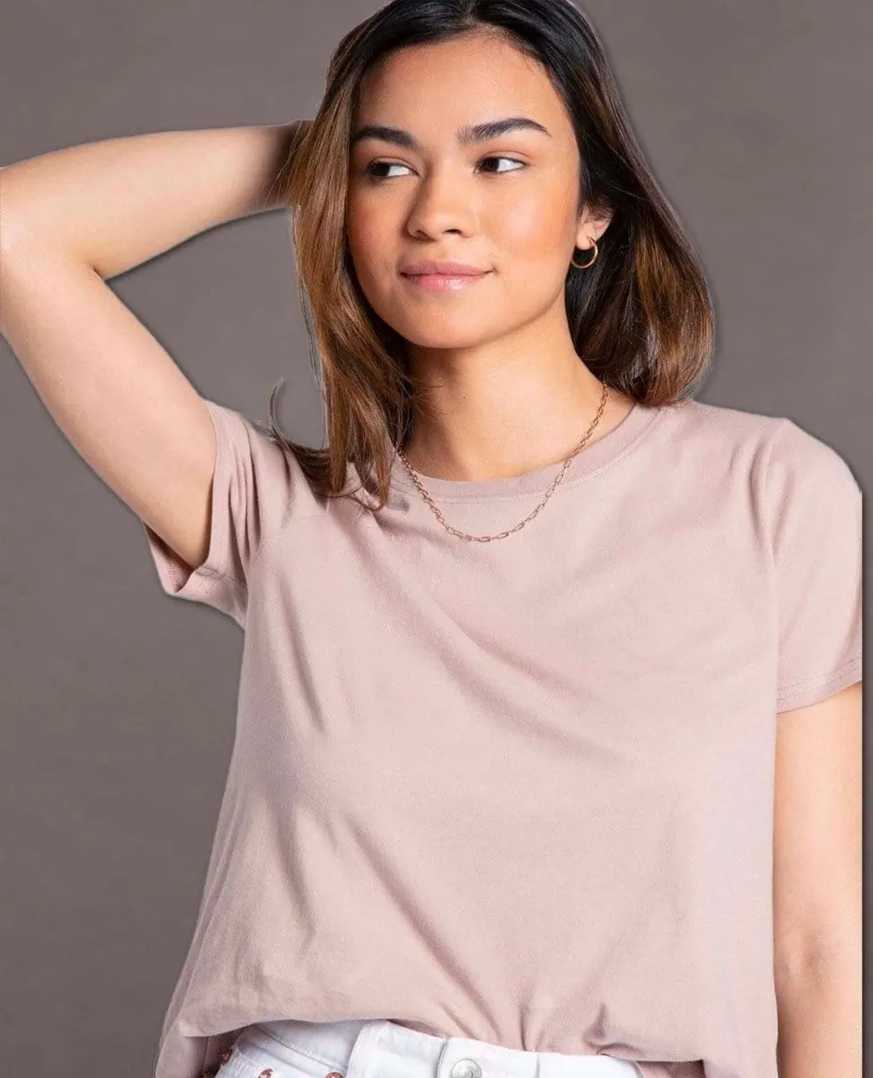 Aiden Short Sleeve Mauve Mist Tee