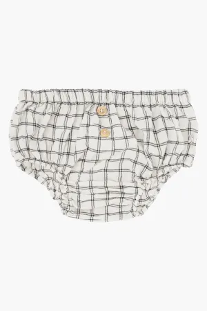 Baby Girl Bloomer Tocoto Vintage Check Off White