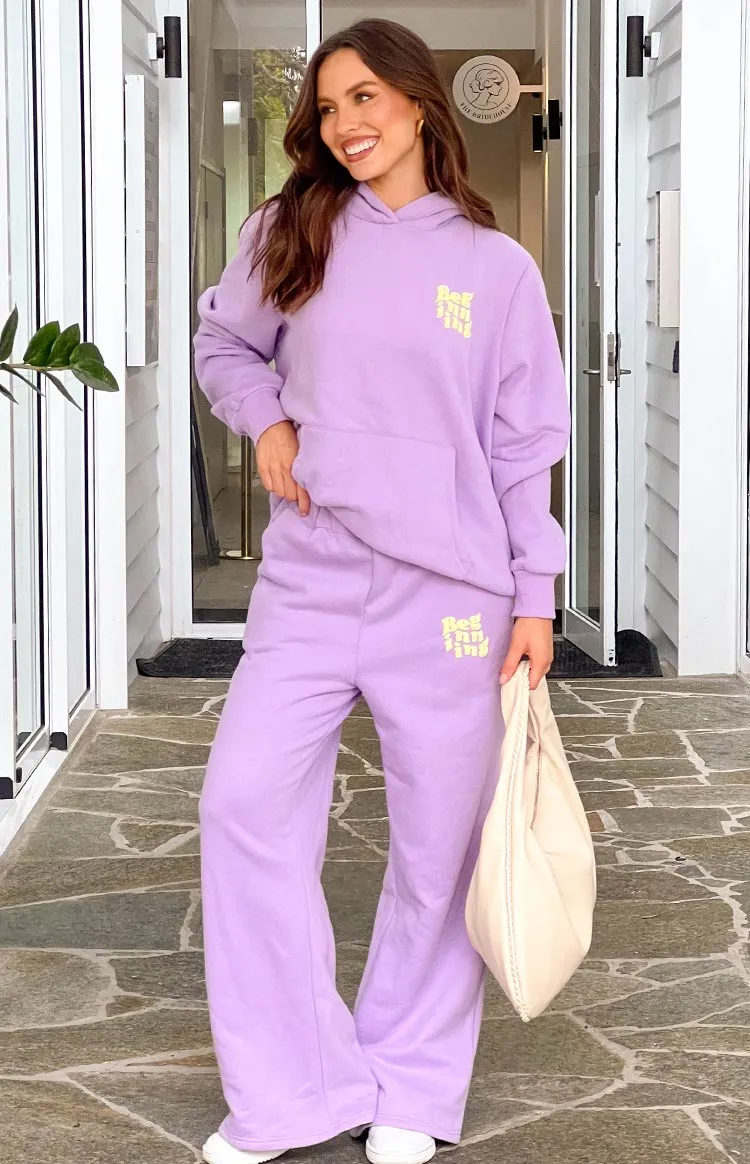 Beginning Purple Snuggle Track Pants