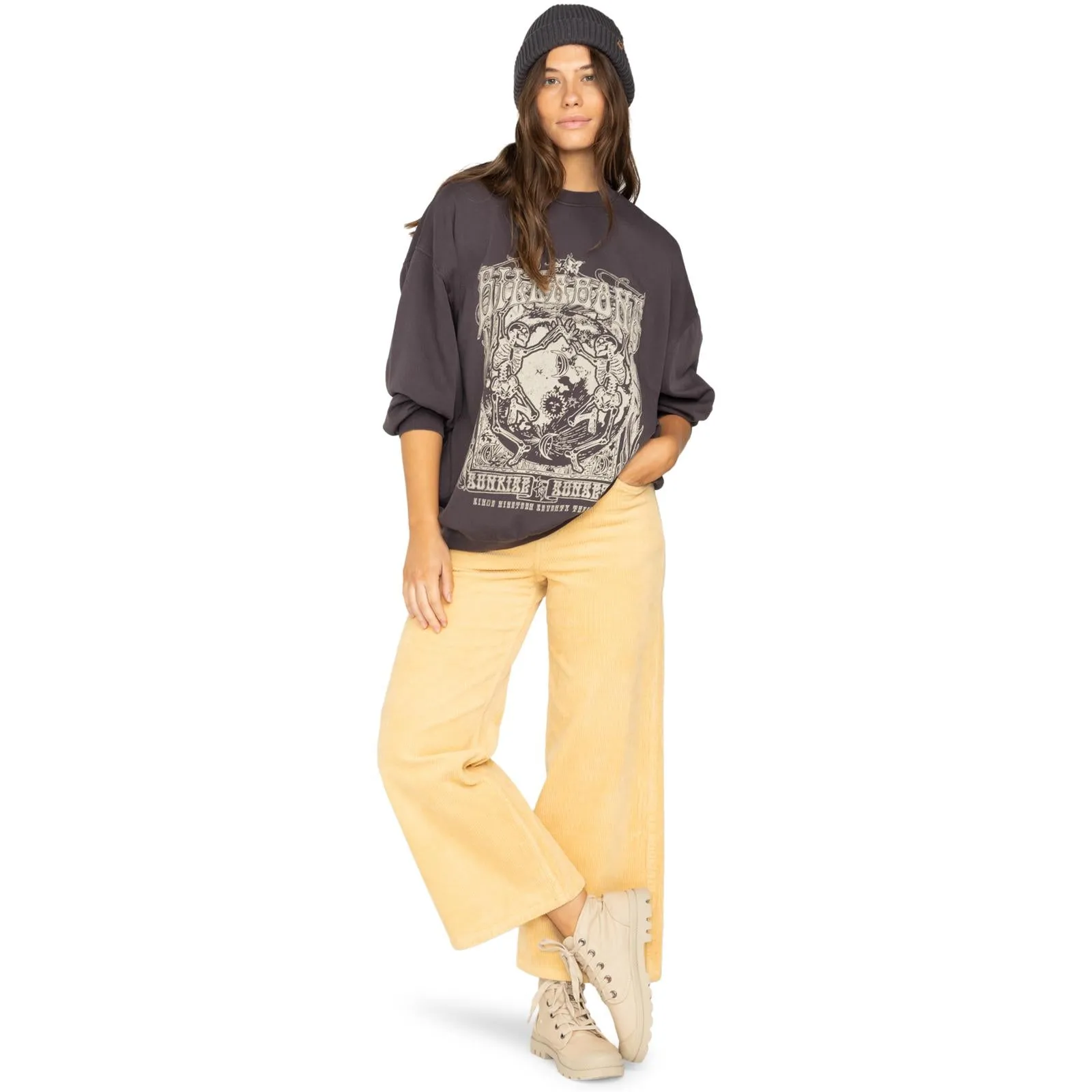 Billabong Womens Ride In Loose Fit Pullover Sweatshirt