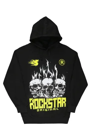 Bricky Black Graphic Hoodie