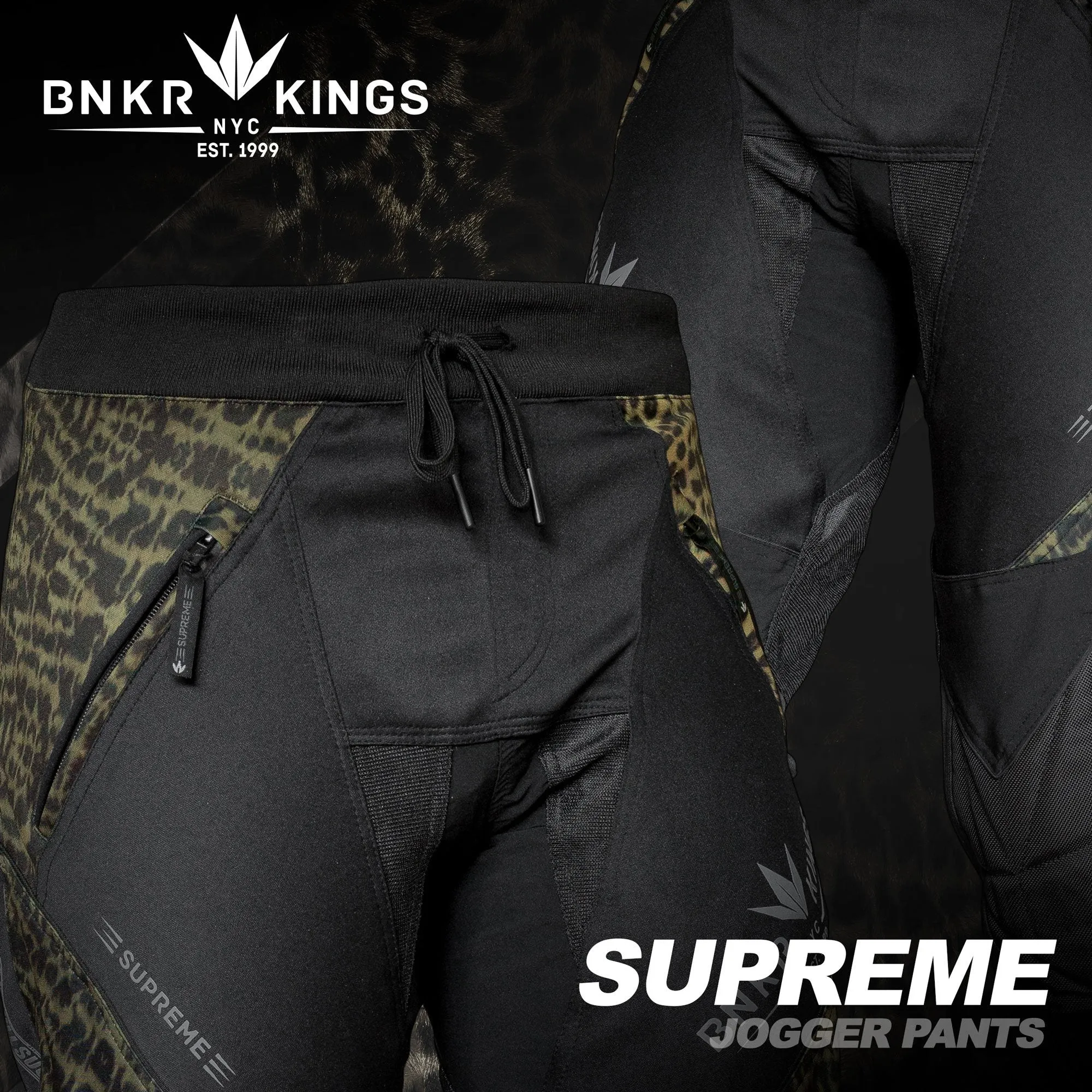 Bunkerkings Supreme Jogger Pants - Leopard