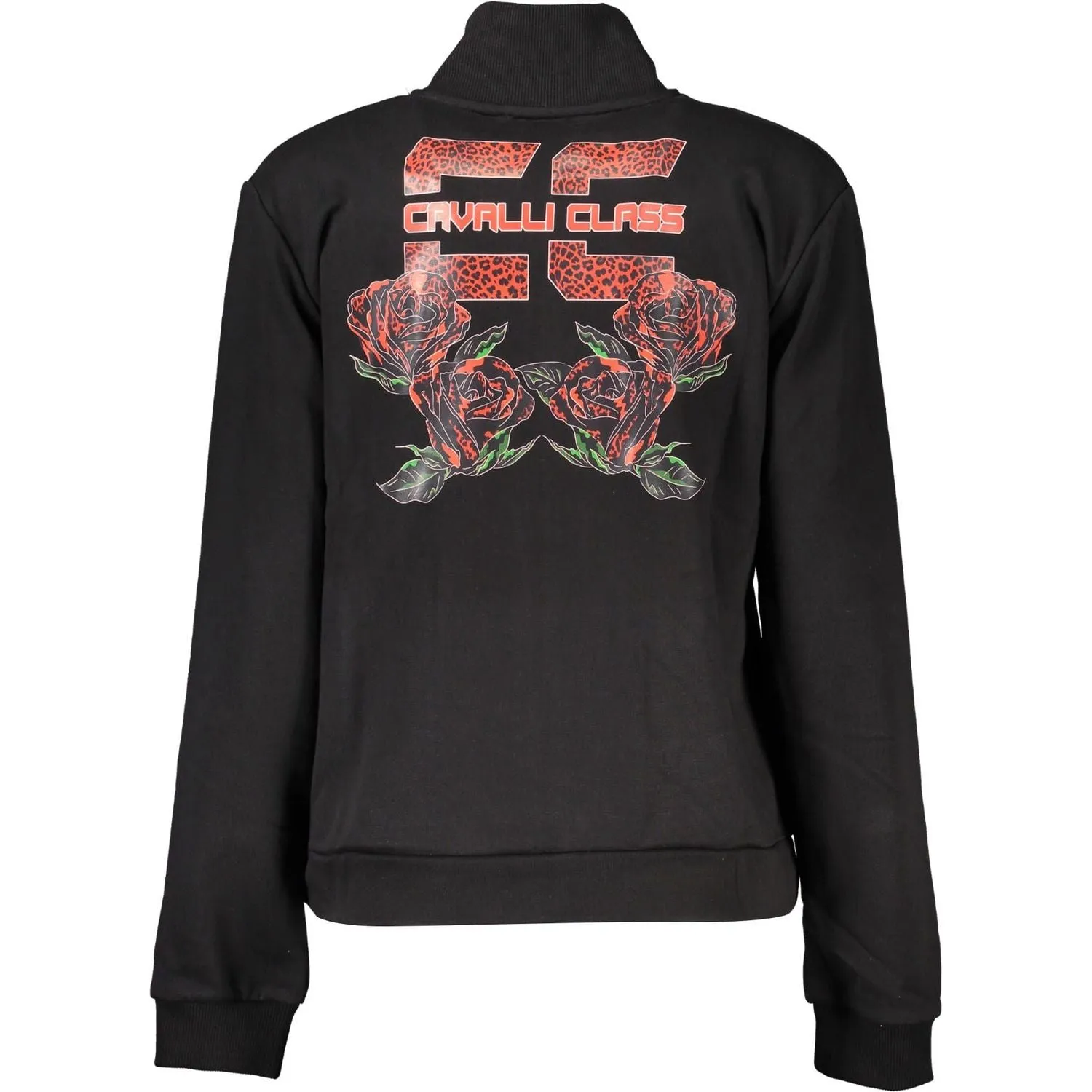 Cavalli Class Black Cotton Women Sweater