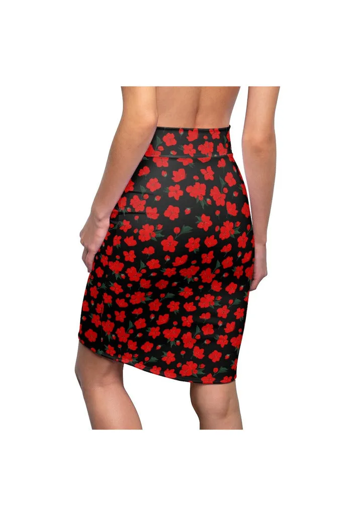 Cherry Chic Women's Pencil Skirt