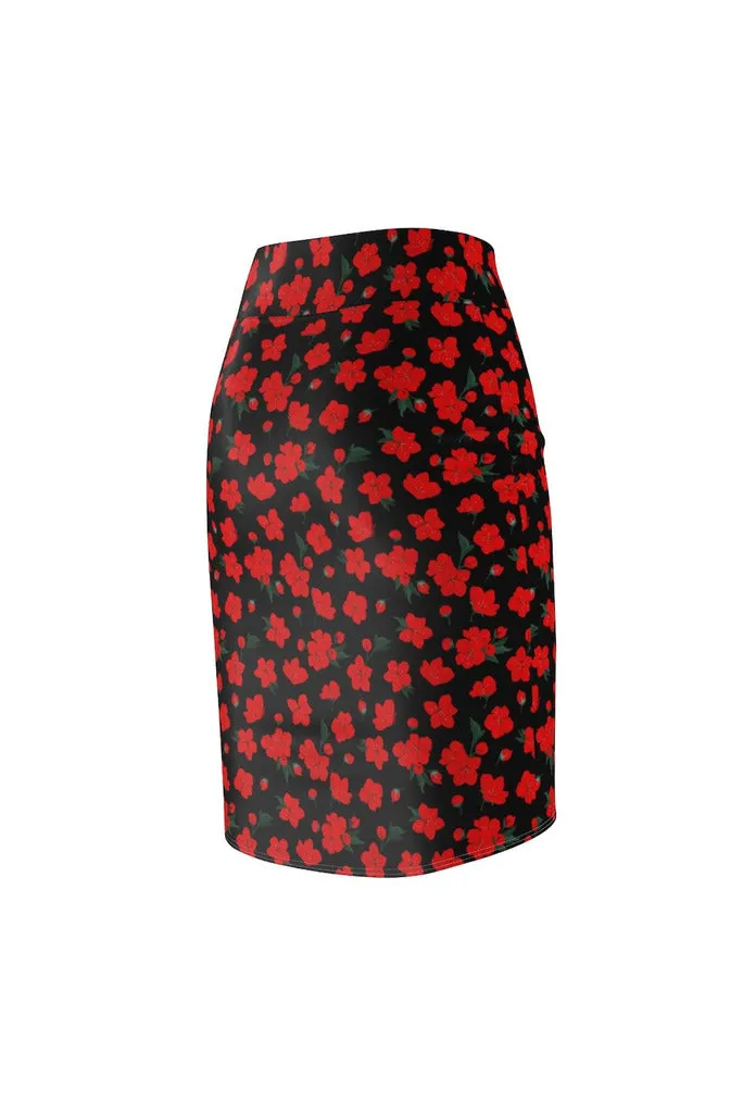 Cherry Chic Women's Pencil Skirt