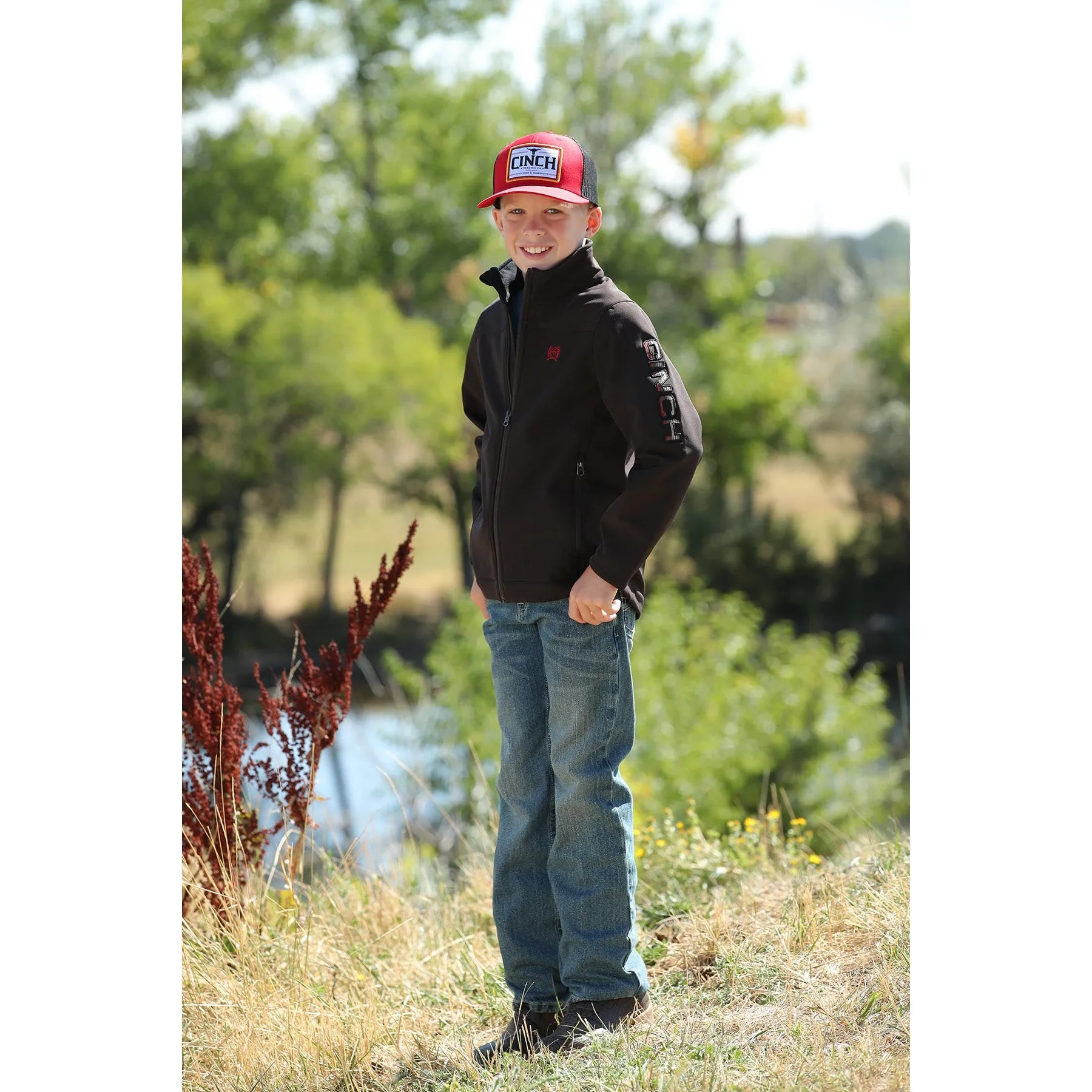 Cinch Boy's Brown Bonded Jacket