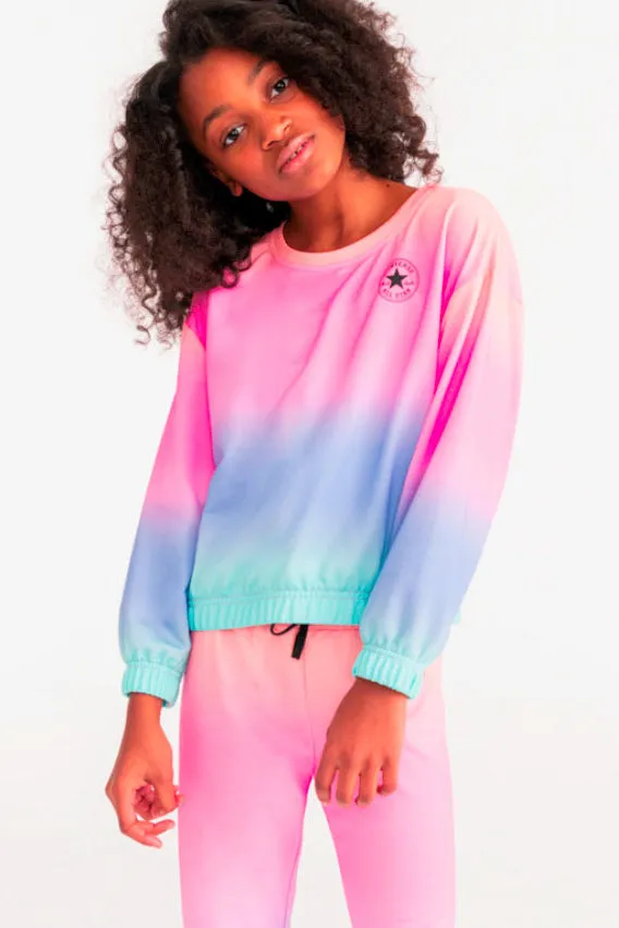 Converse Ombre Boxy Gym Cut Girls Shirt