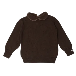 Freder Sweater | Dark Brown Melange