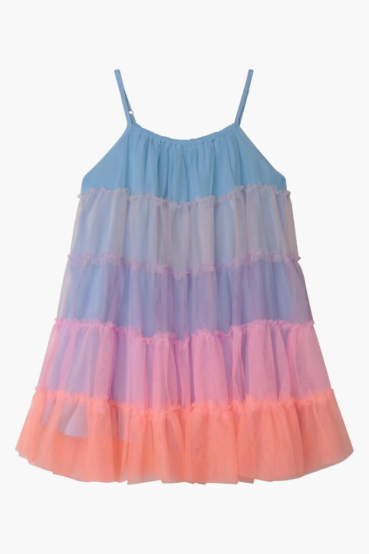 Girls Dress Billieblush Rainbow Tulle