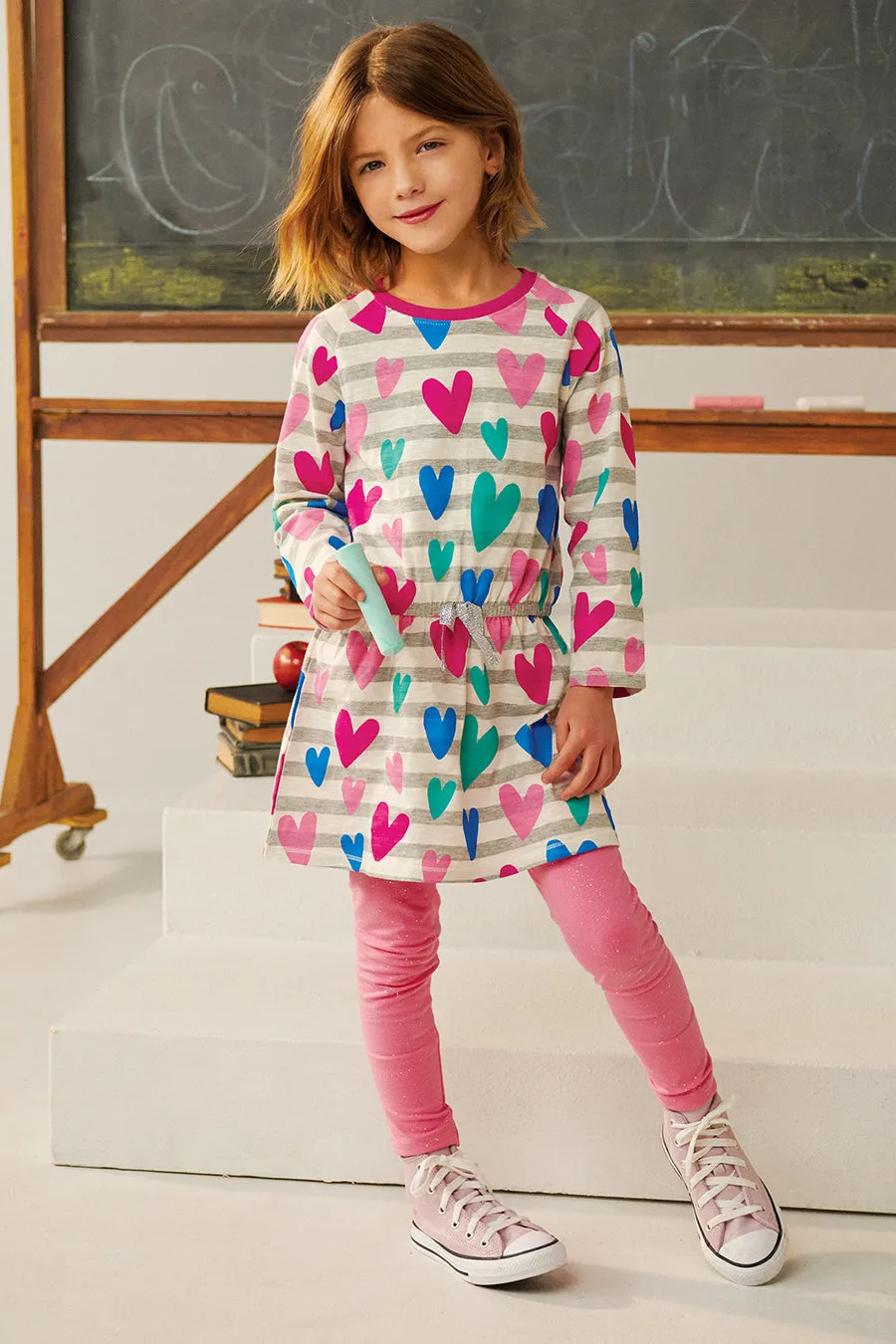 Girls Dress Hatley Lovey Hearts