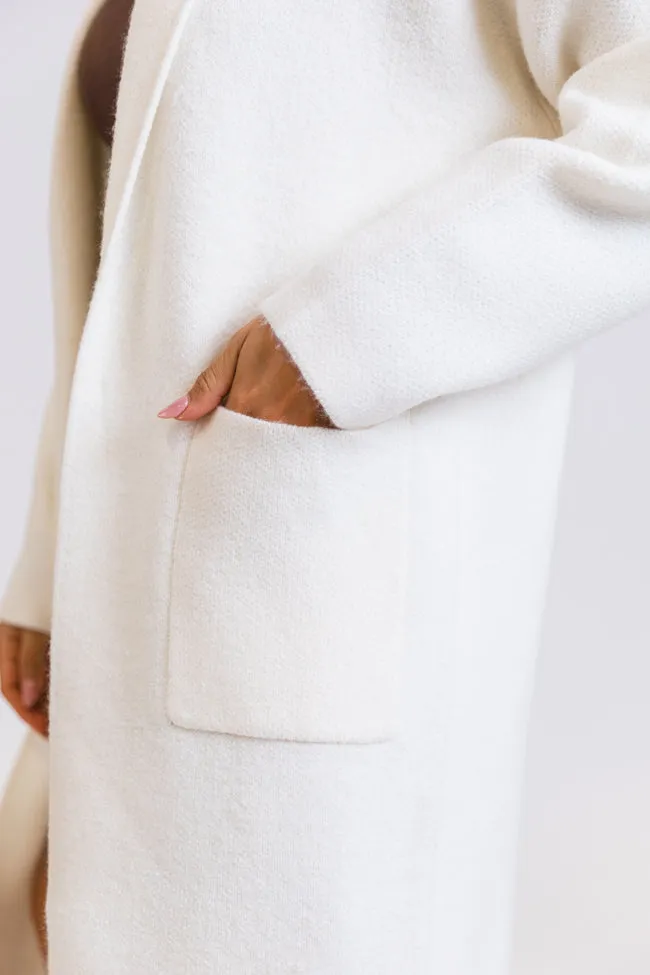 Go Where You Choose Ivory Long Cardigan FINAL SALE