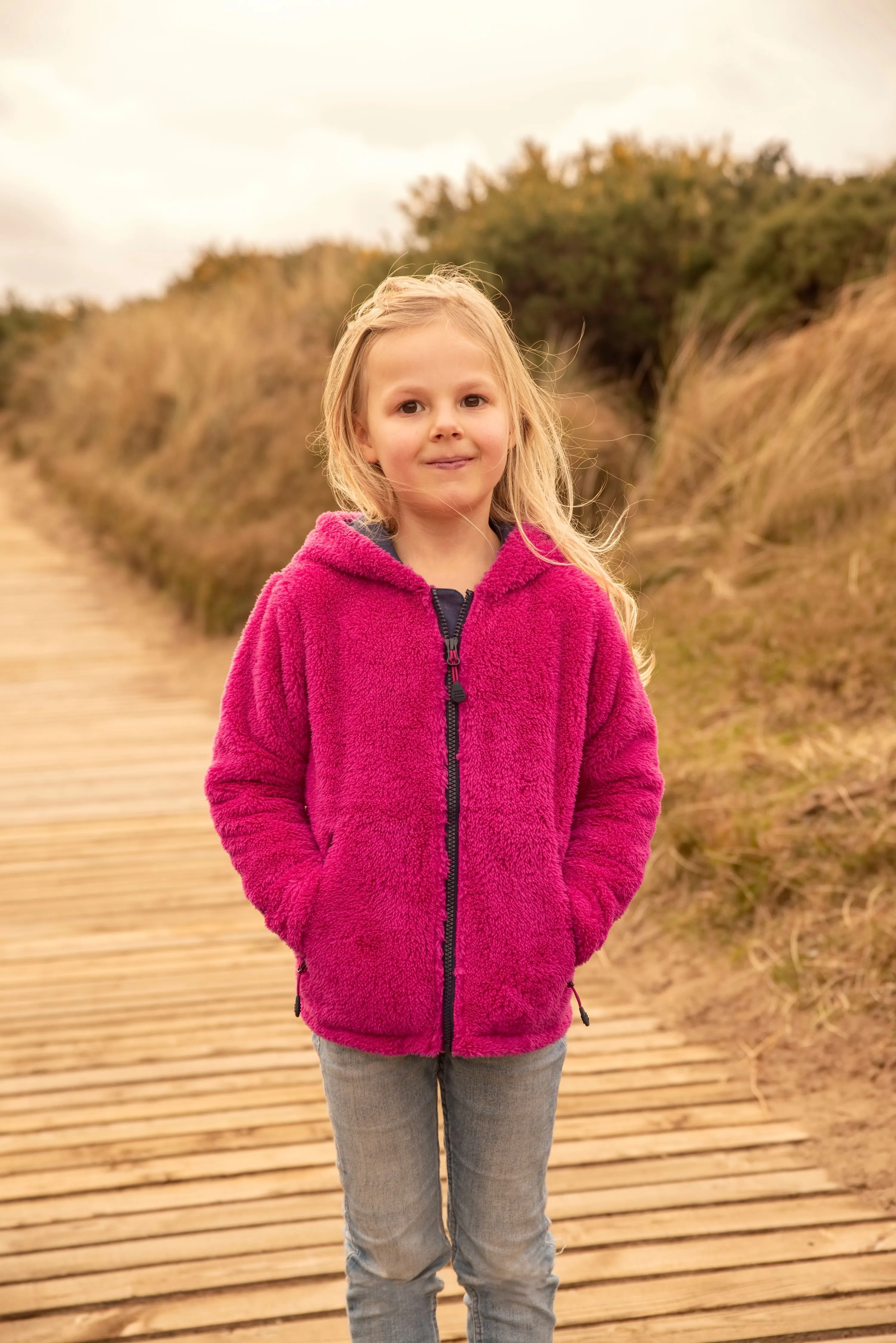 Gracie Sherpa Fleece - Bright Pink