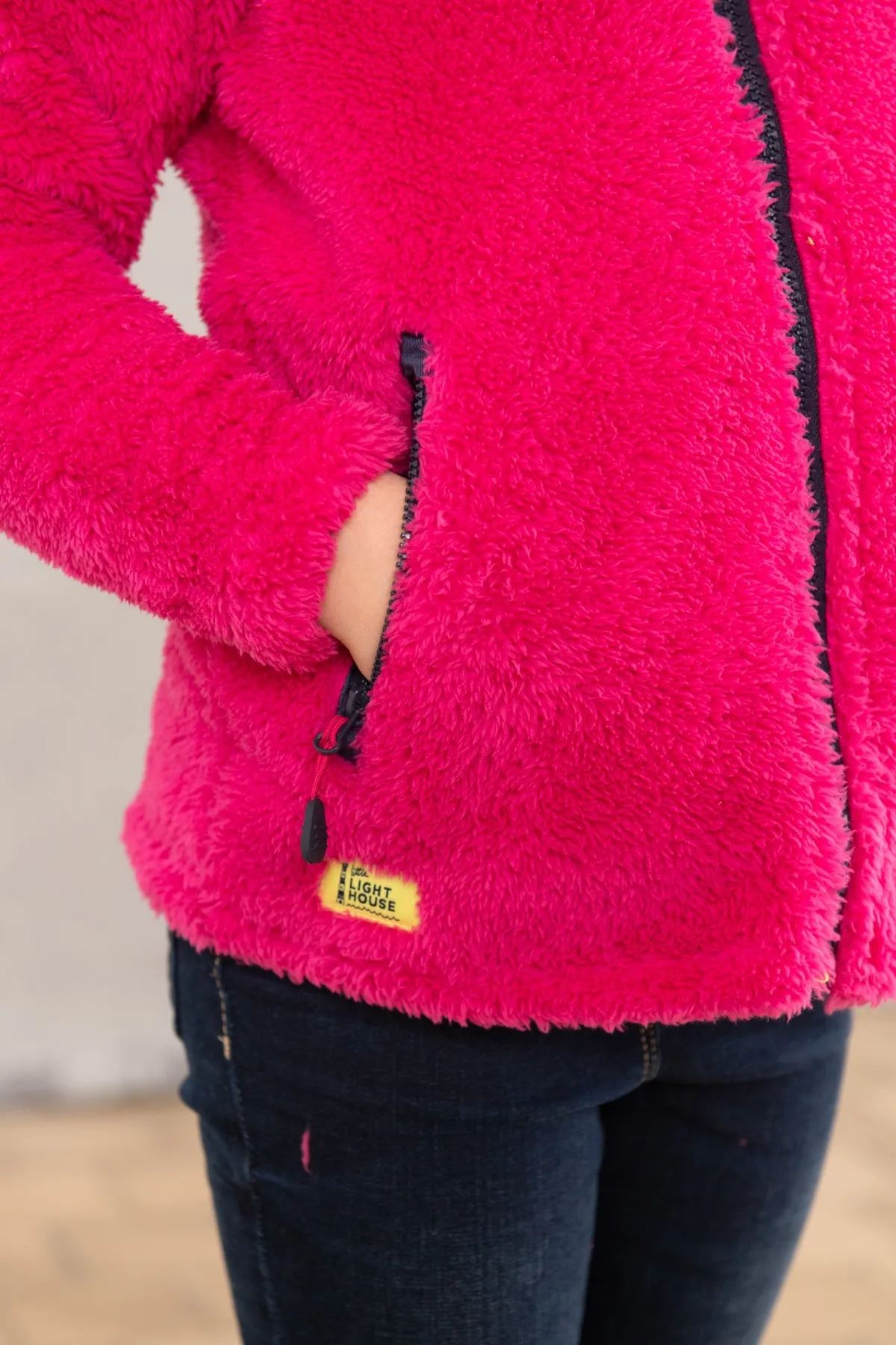 Gracie Sherpa Fleece - Bright Pink