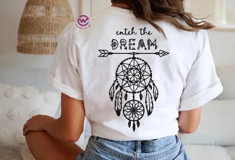 Half sleeve T-shirt -Dream Catcher-A