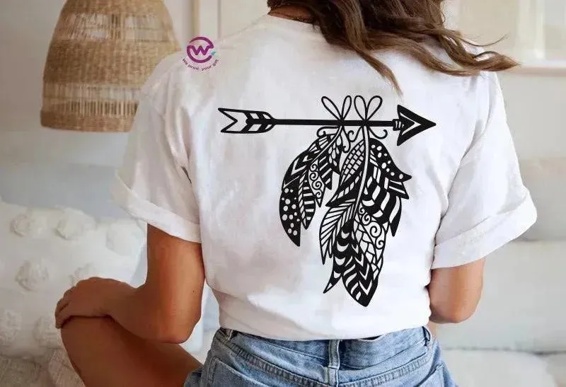 Half sleeve T-shirt -Dream Catcher-A