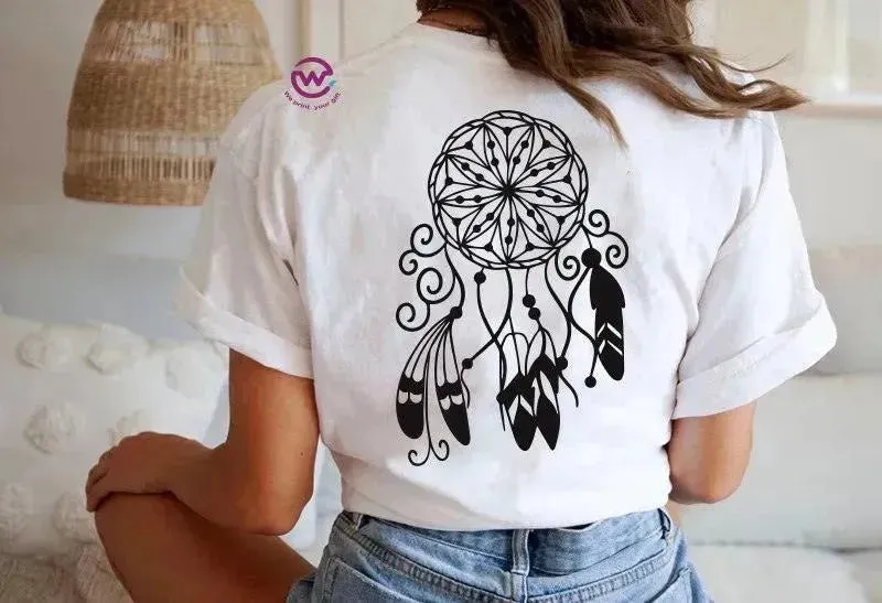 Half sleeve T-shirt -Dream Catcher-A