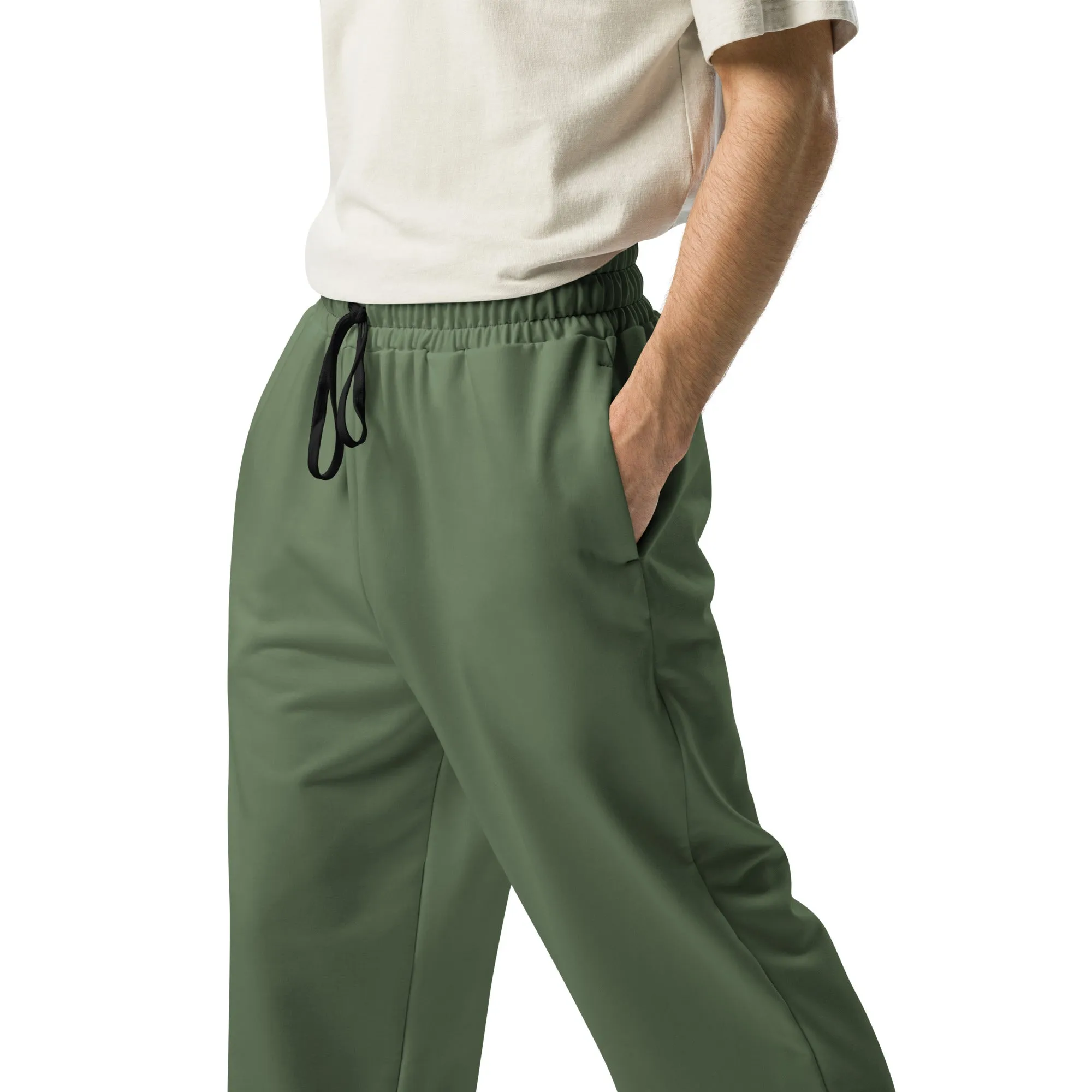 Humble Sportswear™ Clover Green Wide-leg Joggers