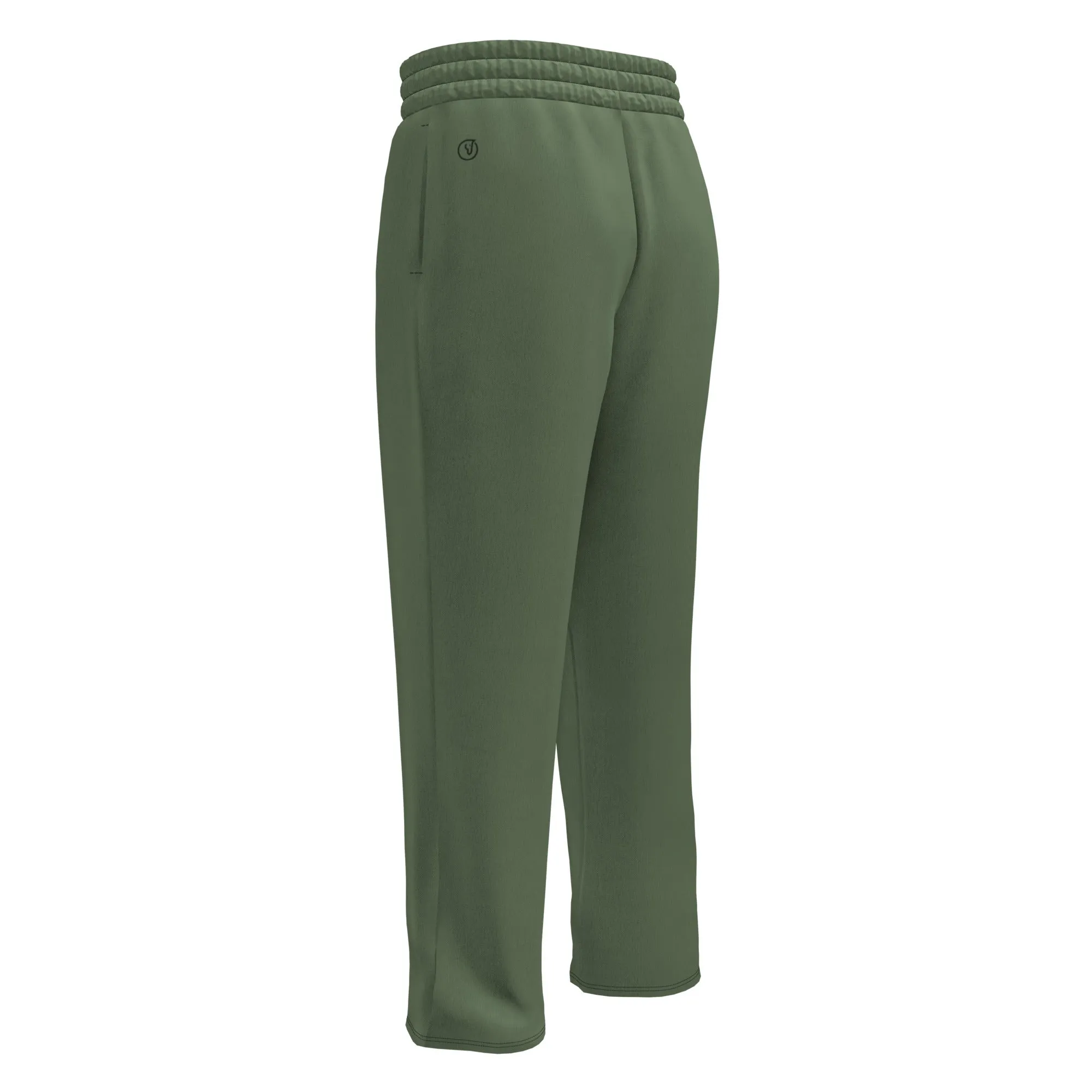 Humble Sportswear™ Clover Green Wide-leg Joggers