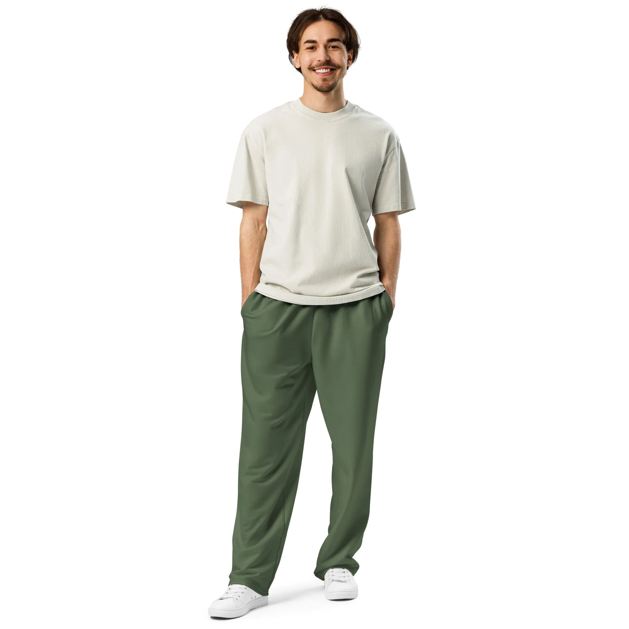 Humble Sportswear™ Clover Green Wide-leg Joggers