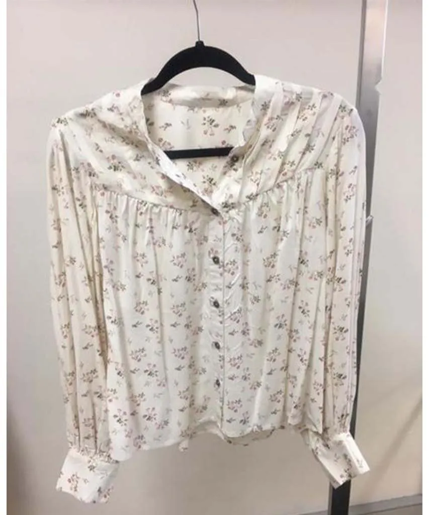 Icon Blouse Winter White Floral