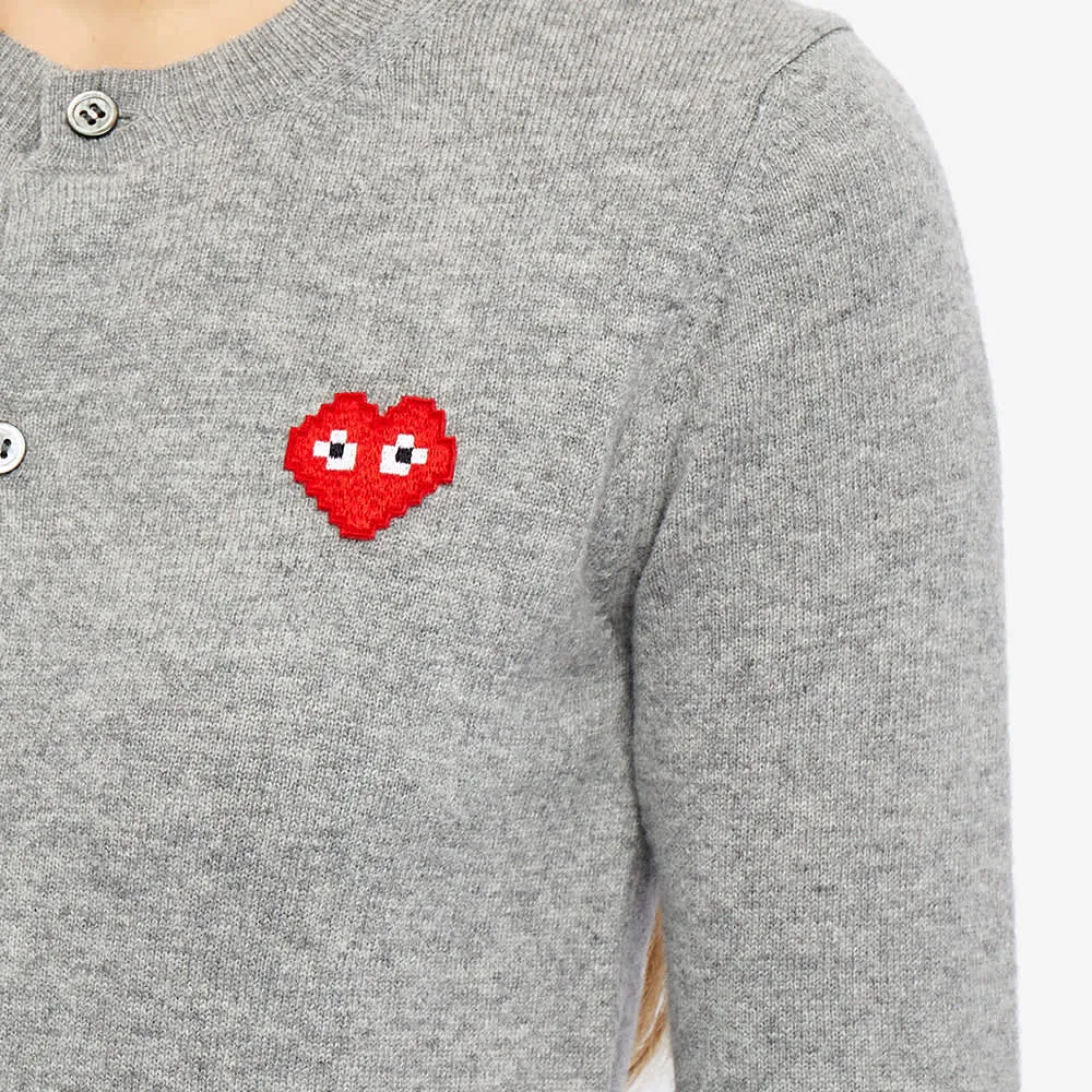 Jumper Comme des Garçons Play Invader Heart Cardigan