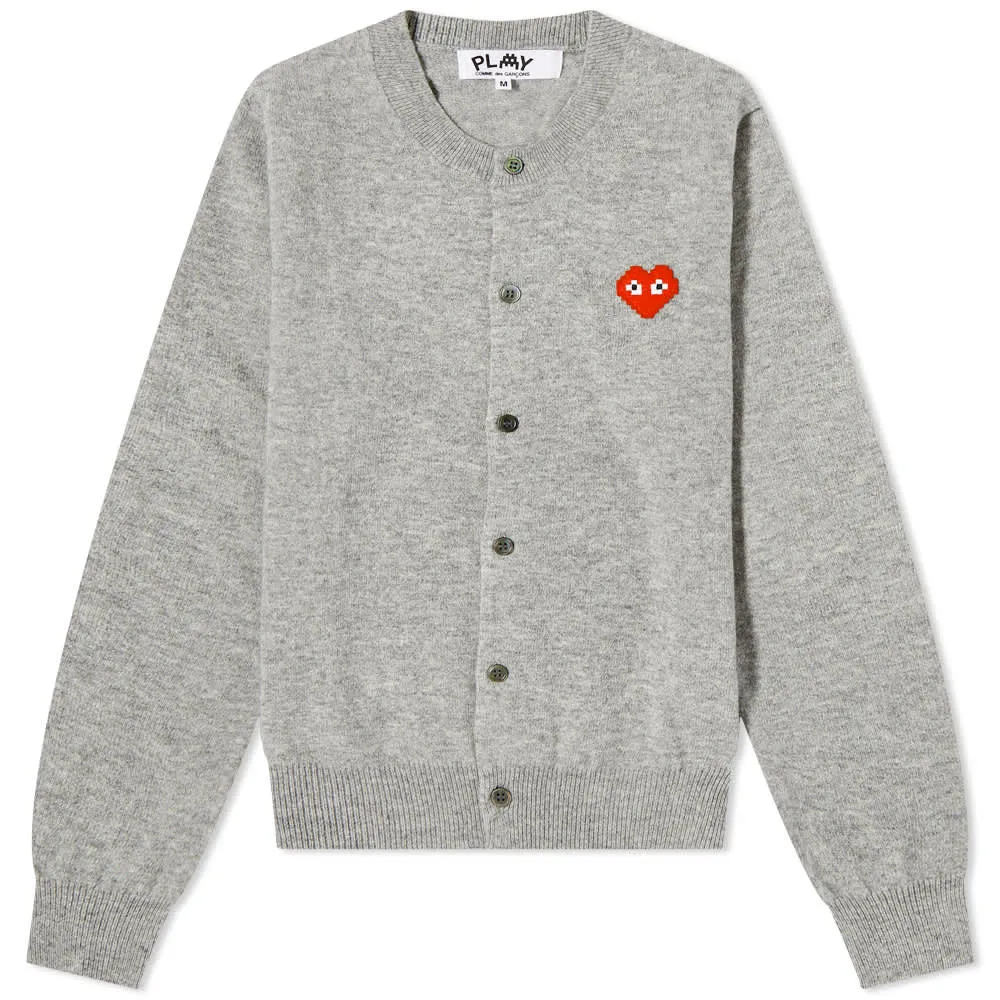 Jumper Comme des Garçons Play Invader Heart Cardigan