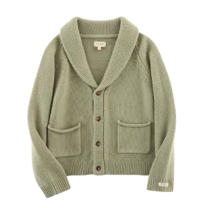 Kicher Merino Wool Cardigan | Desert Green