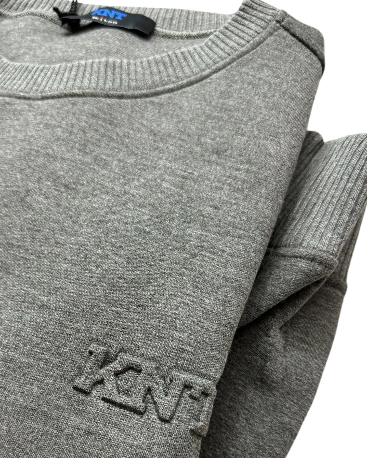 KNT Kiton Sweater Gray Activewear Crew Neck Sweatshirt EU 50/ M