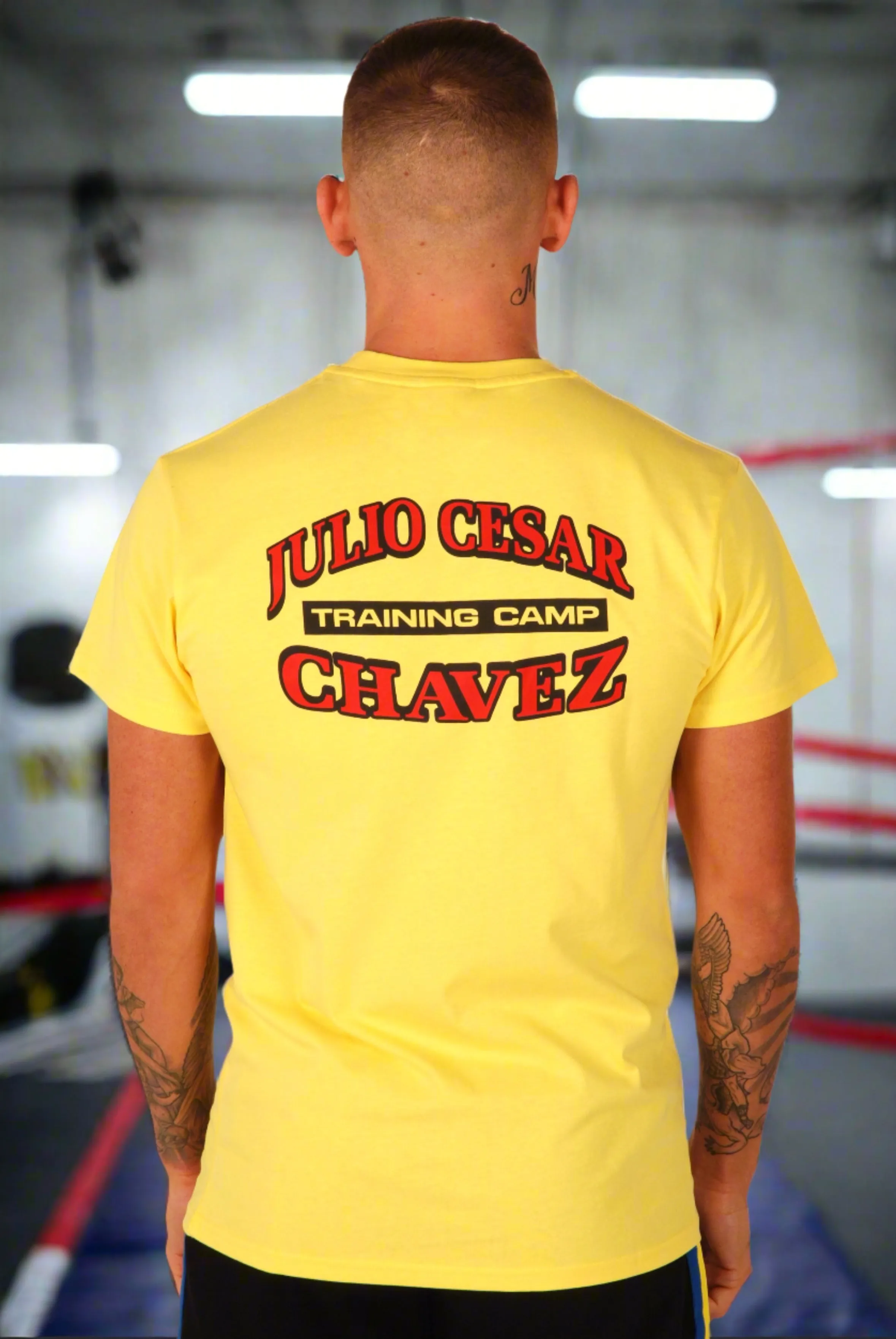 KRONK Julio Cesar Chavez Training Camp Regular Fit T Shirt Yellow