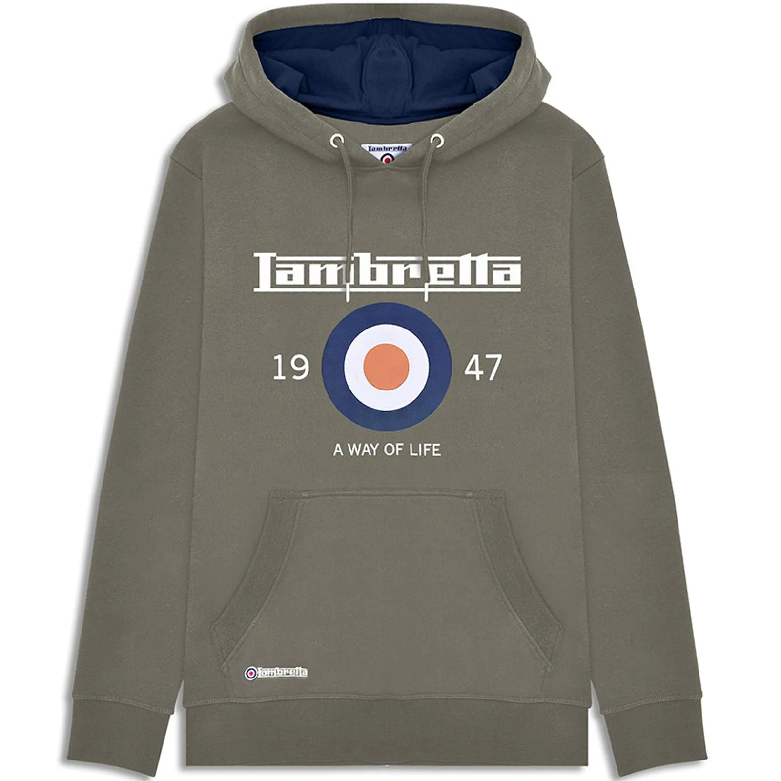 Lambretta Mens Target Pullover Hoodie