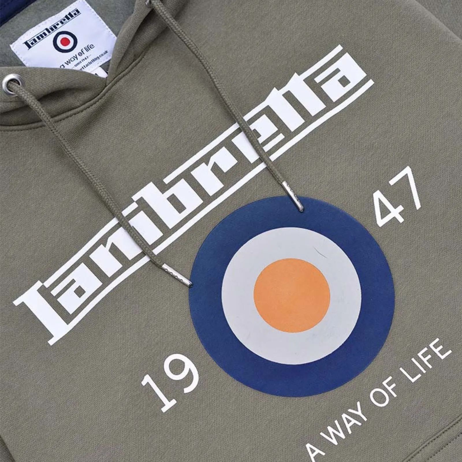 Lambretta Mens Target Pullover Hoodie