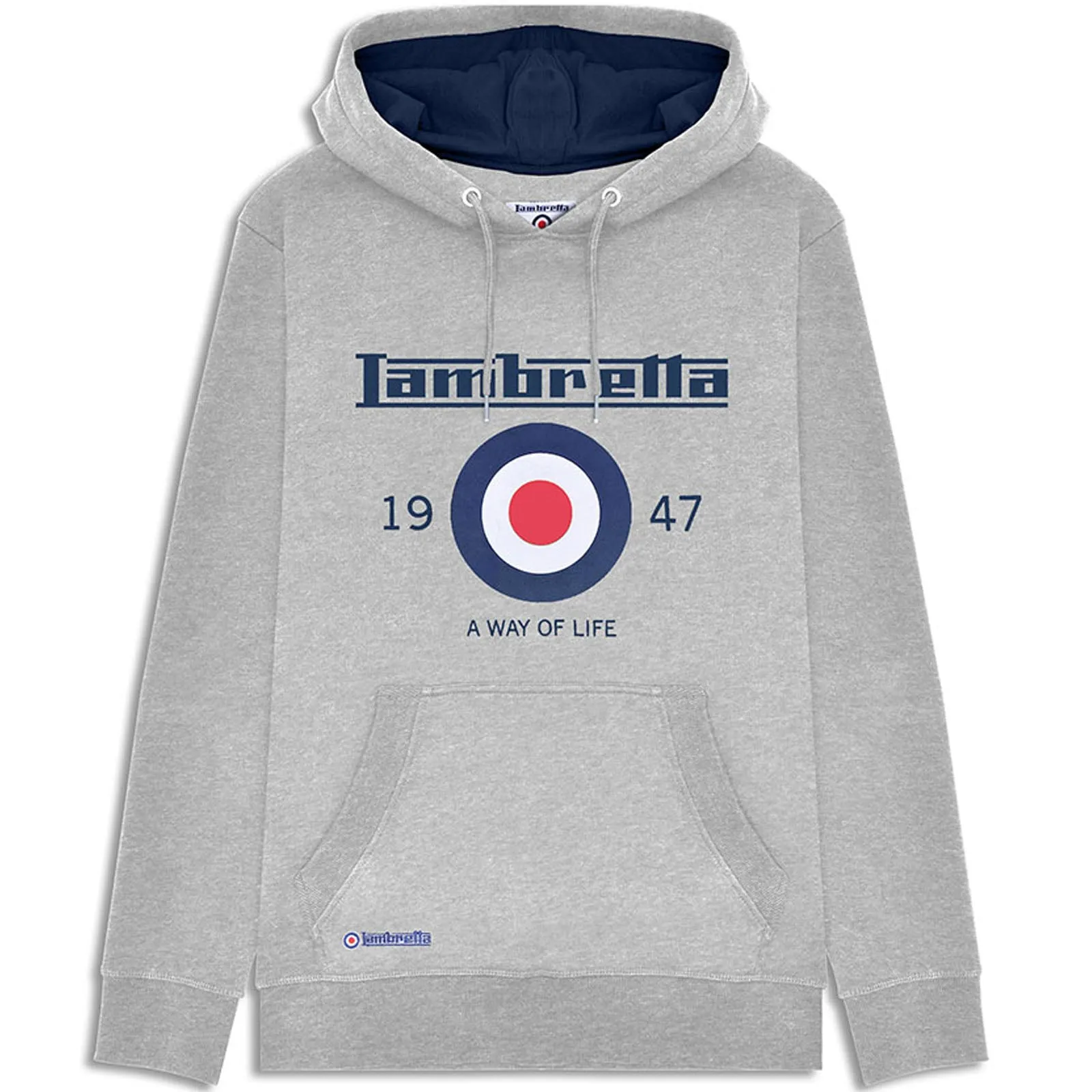 Lambretta Mens Target Pullover Hoodie