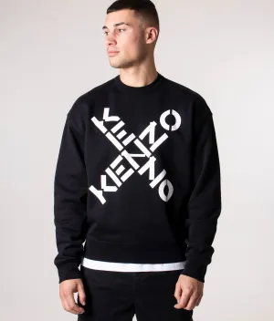 Oversized X Logo Sweatshirt