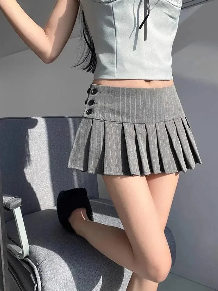 Pleated Mini Skirt