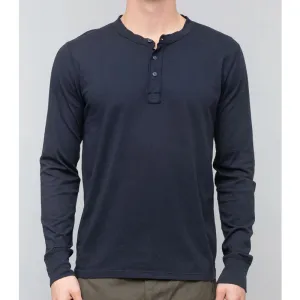 Save Khaki United Supima Jersey Henley - Navy