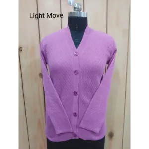 TRENDY HONEYCOMB WOOLEN WOMEN CARDIGAN WITH POCKET ON ONE SIDE