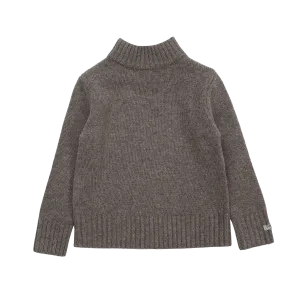 Vilno Merino Wool Sweater | Dark Taupe Melange