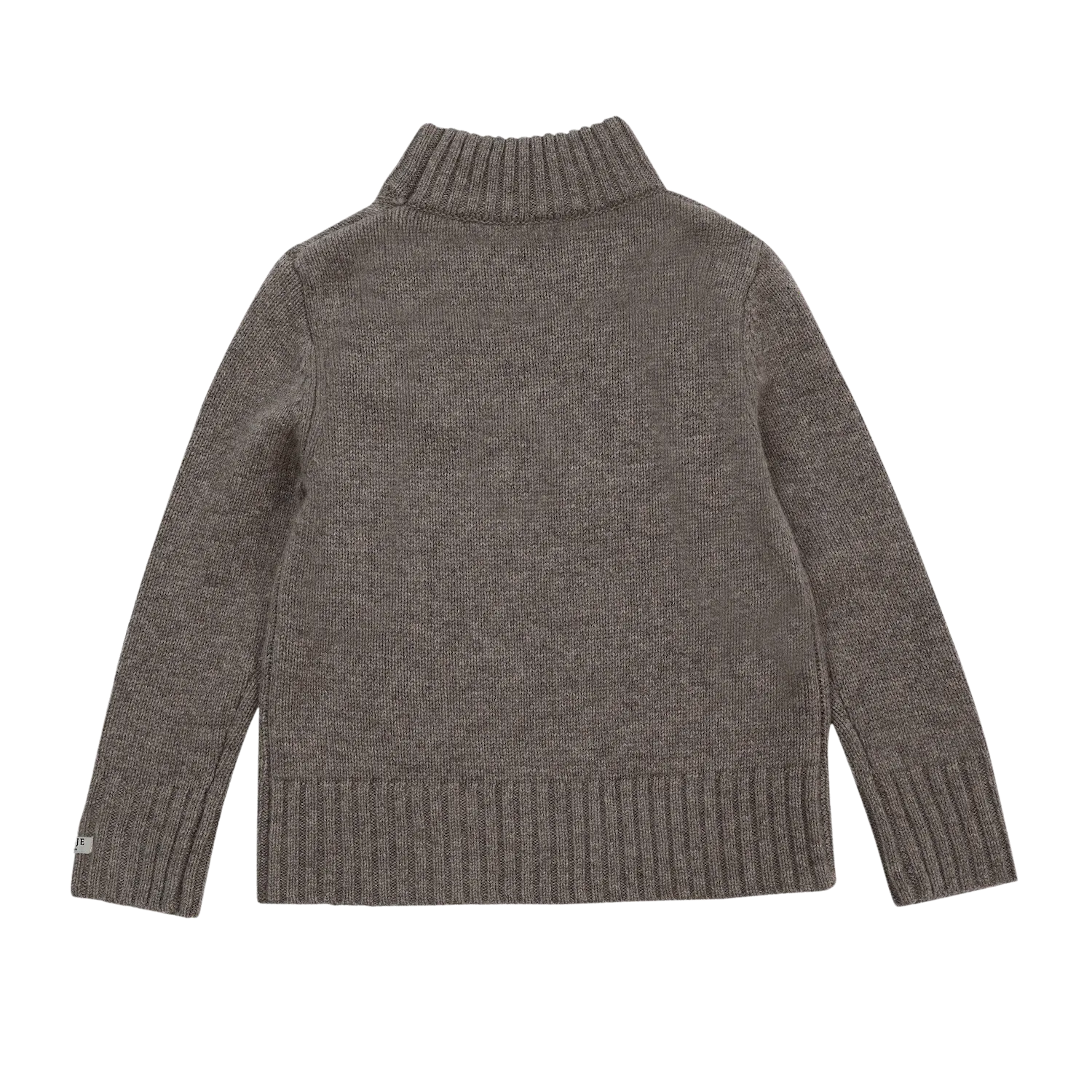 Vilno Merino Wool Sweater | Dark Taupe Melange