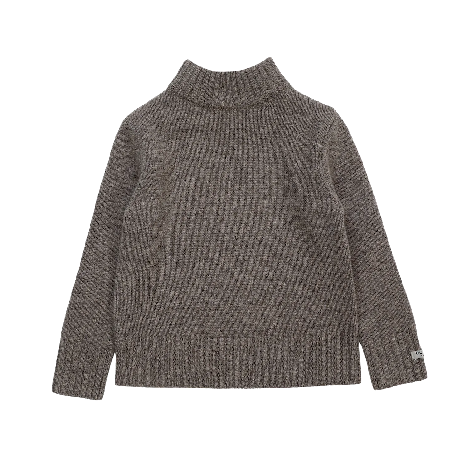 Vilno Merino Wool Sweater | Dark Taupe Melange