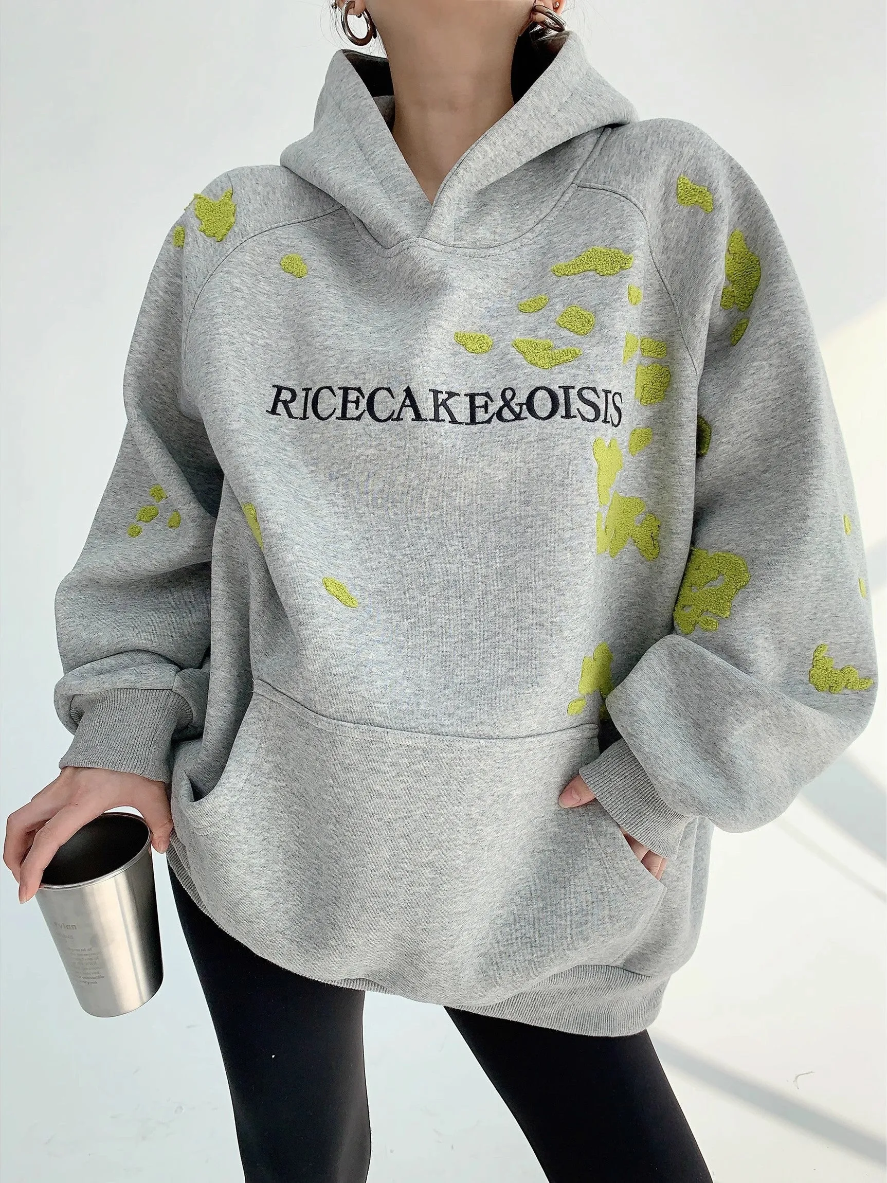 Women scrap firewood high-end thickened couple hoodies oversized