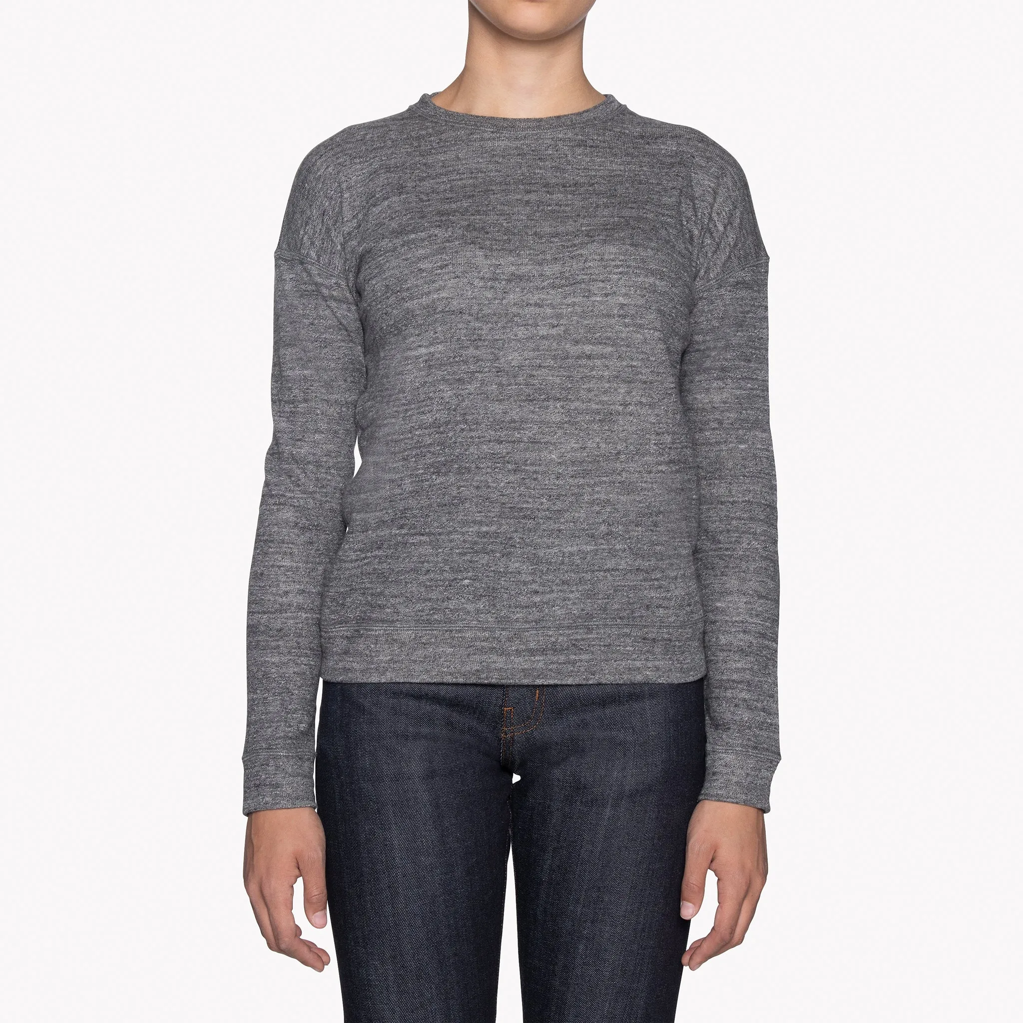 Women's -  Weekend Crew - Vintage Doubleface - Charcoal