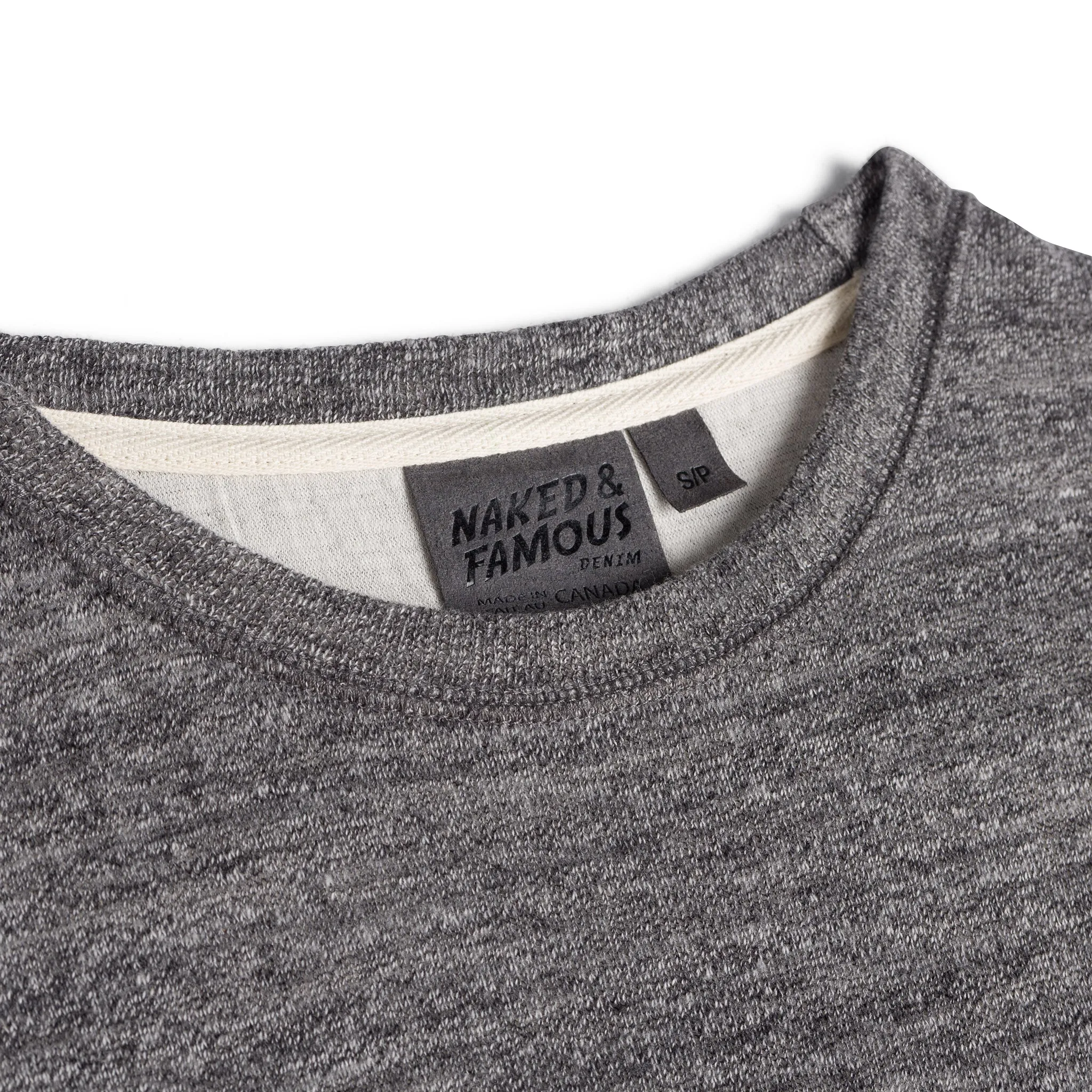 Women's -  Weekend Crew - Vintage Doubleface - Charcoal