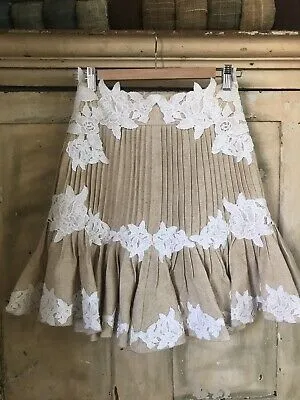 Zimmermann Mischief Rosette Tuck Skirt (For Hire)